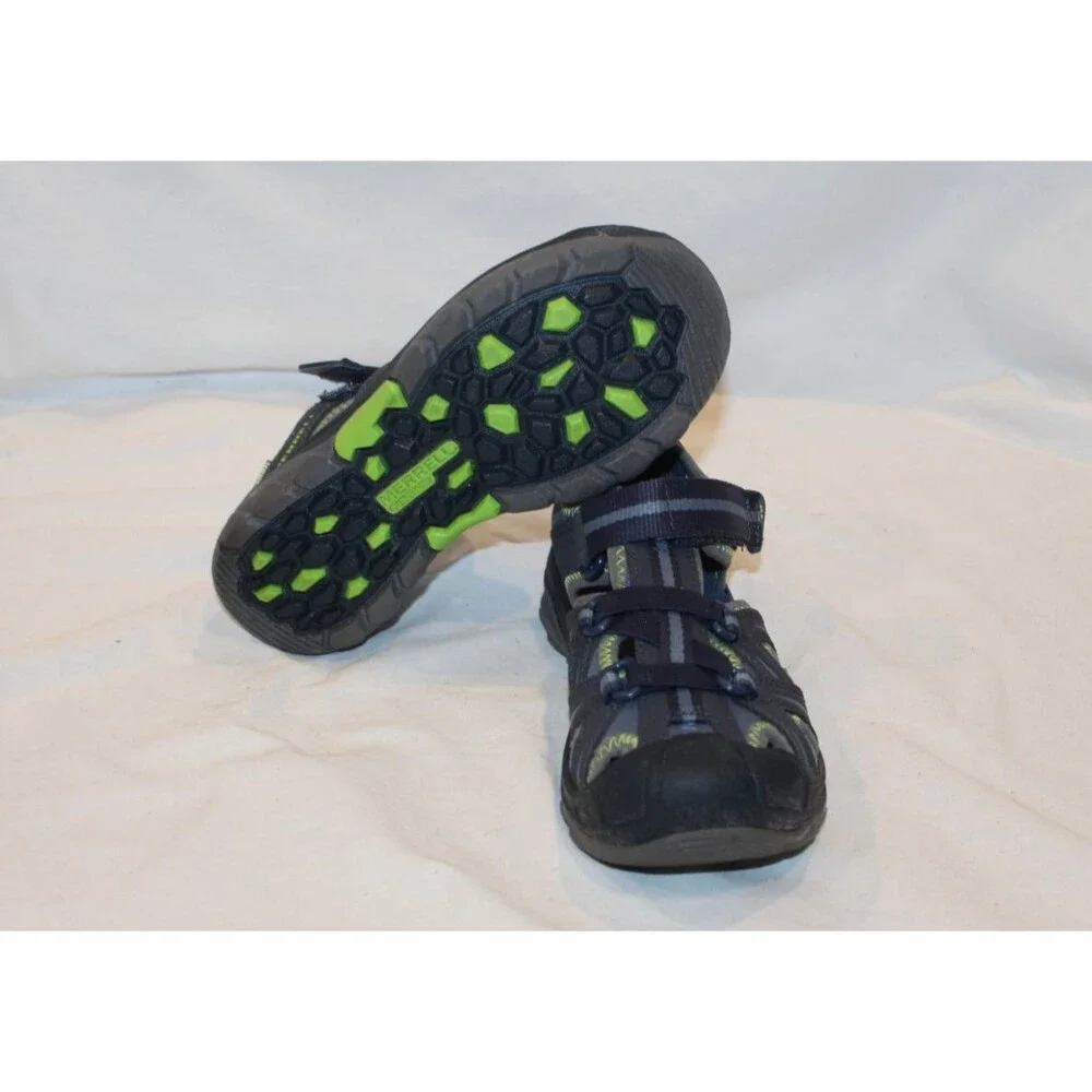 Merrell Boys‎ Sandals Hydro Sport Hiking Fisherman Water Creek Trail Shoe 1 Blue